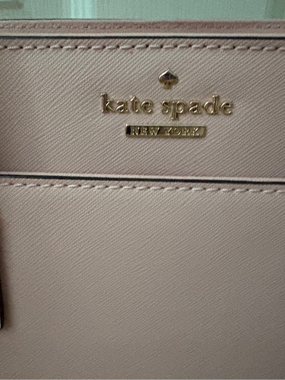Kate Spade Blush Pink Leather Tote with Pom Charm - Picture 4 of 11